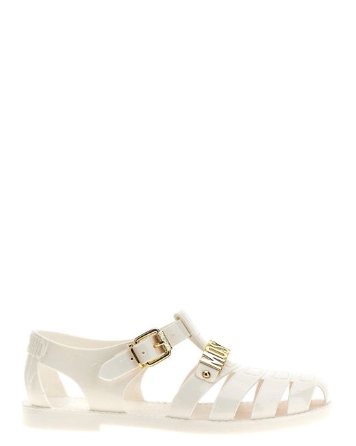 Moschino Jelly Sandals White in Natural Lyst