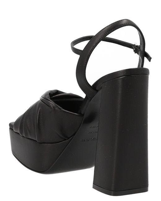 Sergio Rossi Black 'Amber' Sandals