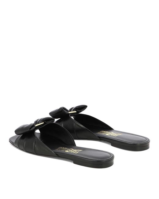 Ferragamo Black "Lylas" Sandals