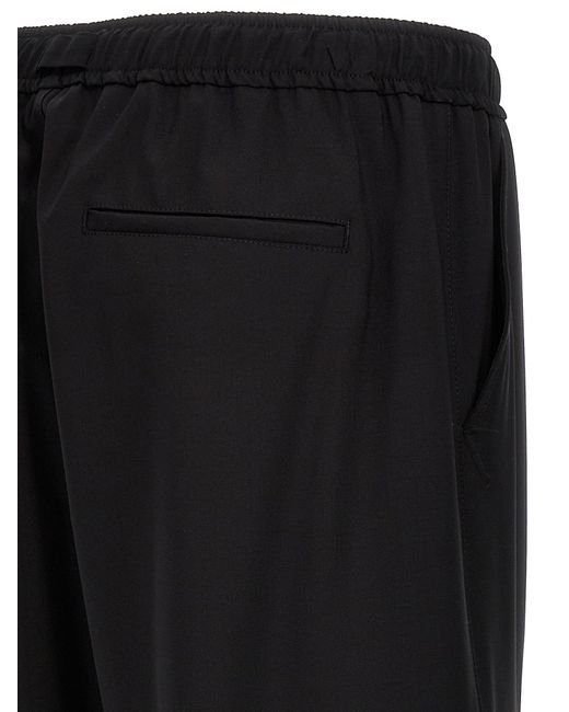 MSGM Black Cargo Pants for men