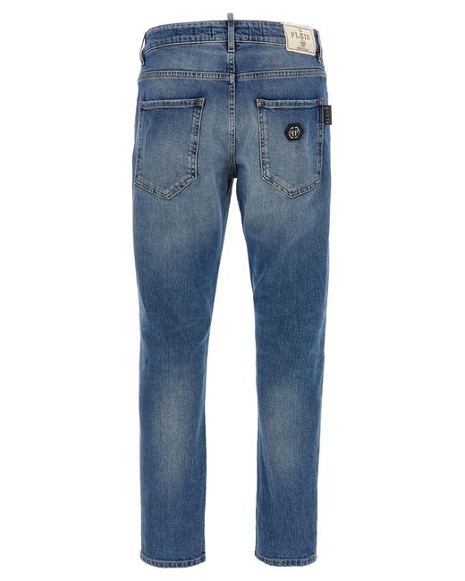 Philipp Plein Blue Used Jeans for men