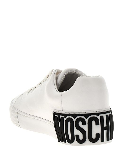 Logo Sneakers Bianco di Moschino in White
