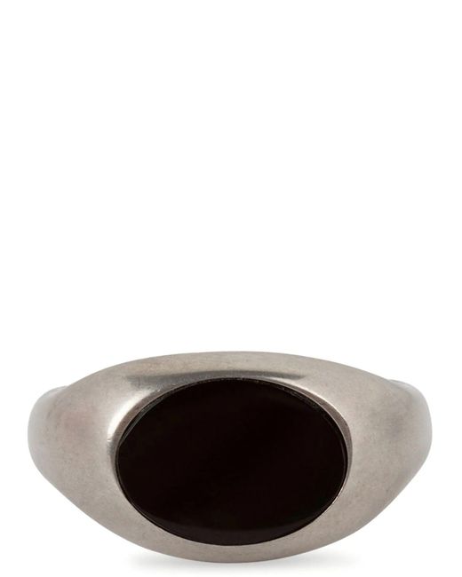Stone Signet Gioielli Nero-Uomo di Dries Van Noten in Black da Uomo