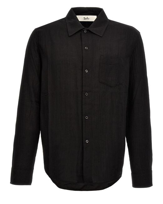 Séfr Black Leo Shirt, Blouse for men