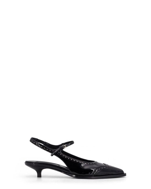Miu Miu White Patent Leather Décolleté
