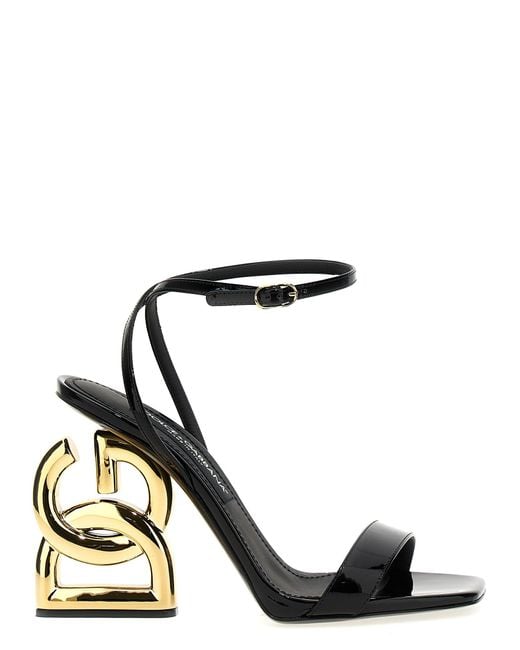 Dolce & Gabbana Black Keira Sandals