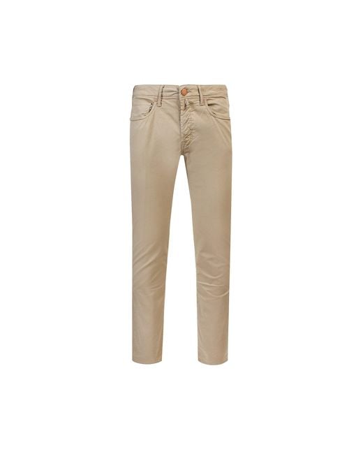 Incotex Natural Stretch Cotton Trouser for men