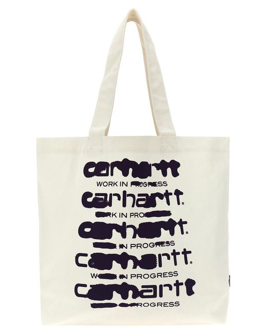 Carhartt White Logo Shopping Bag Tote Bag for men