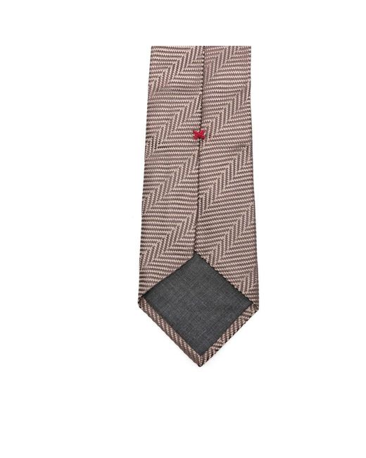 Cravatte E Papillon Seta-Uomo di Brunello Cucinelli in Brown da Uomo