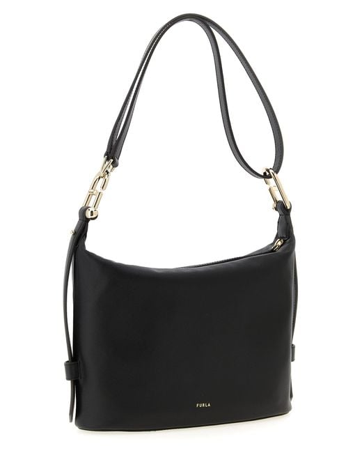 Furla Black Nuvola Shoulder Bags