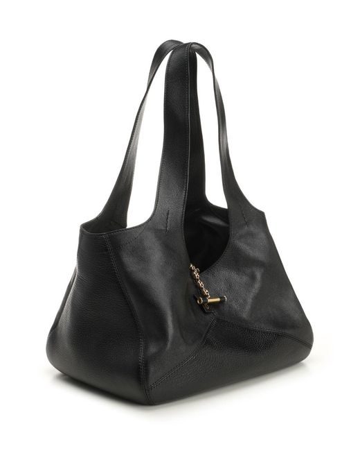 Chloé Black East-West Chloé Balloon Shoulder Bags