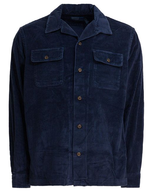 Saharan Overshirt Jacket Jackets And Coats Blu-Uomo di Polo Ralph Lauren in Blue da Uomo