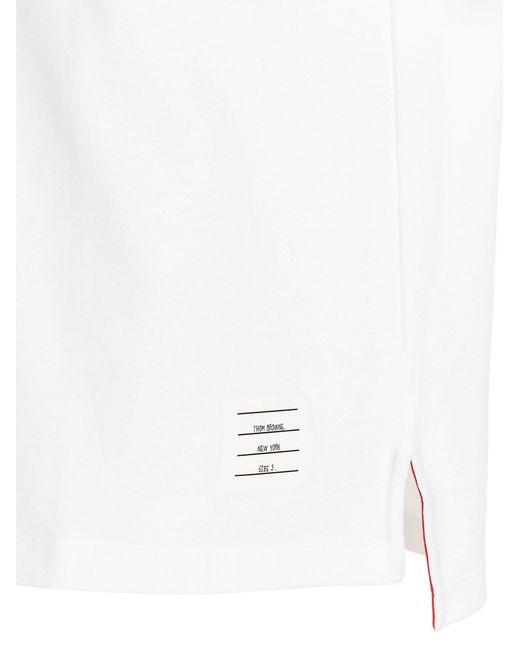 Thom Browne White Pocket T-shirt for men