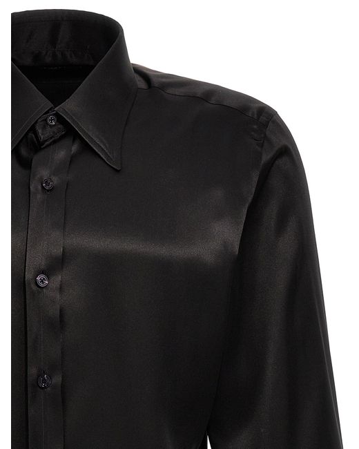 Charmeuse Shirt Camicie Nero di Tom Ford in Black da Uomo