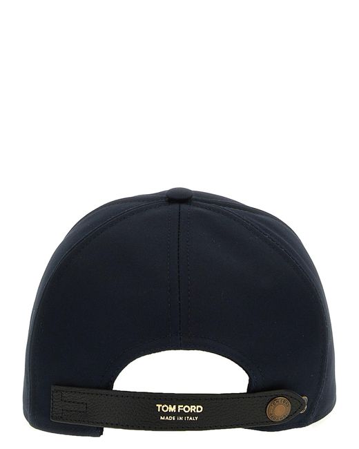 Tom Ford Blue Logo Embroidery Cap Hats for men