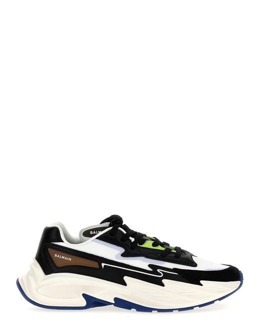 Sneakers run-row in ecopelle di Balmain in Multicolor da Uomo