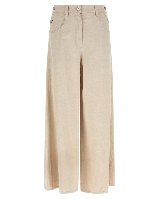 Brunello Cucinelli Natural The Maxi Sailor Jeans