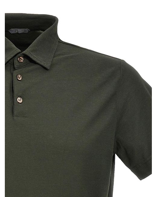 Zanone Green Ice Cotton Shirt Polo for men
