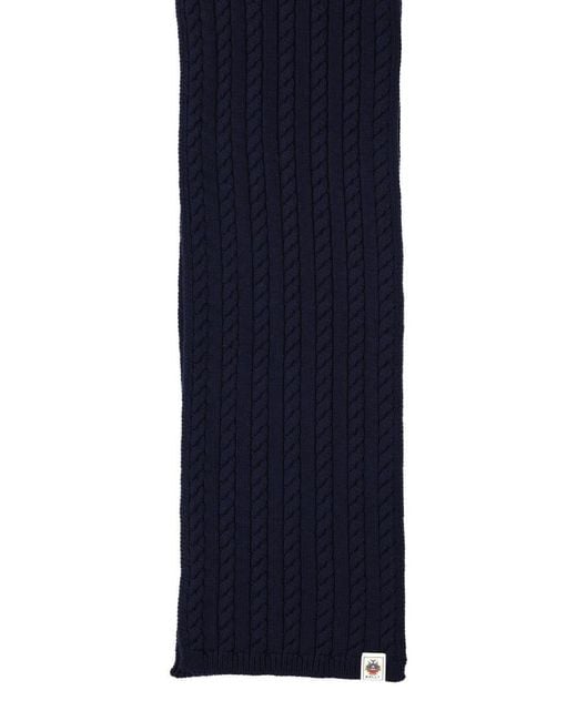Bally Blue Wool Scarf for men