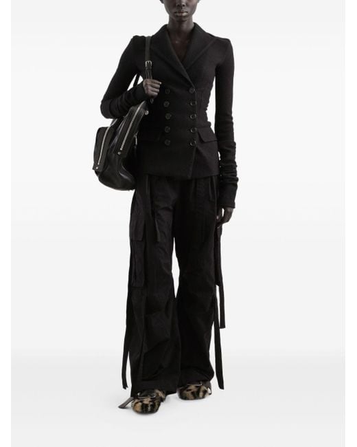 Dolce & Gabbana Black Double-Breasted Blazer