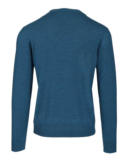 Ballantyne Crew Neck Sweater Knitwear Blue for men