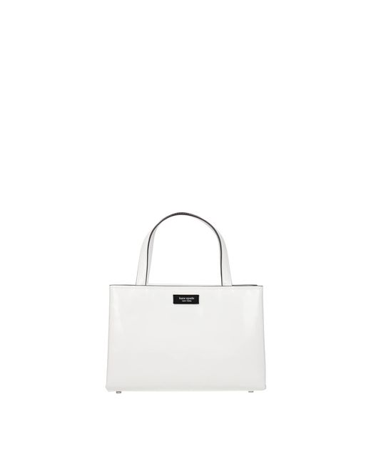 Kate Spade White Handbags Leather
