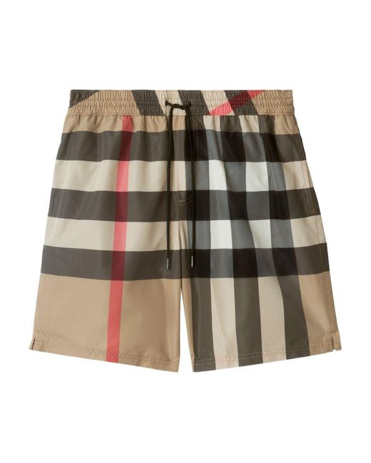 Burberry Natural Check Swim Shorts
