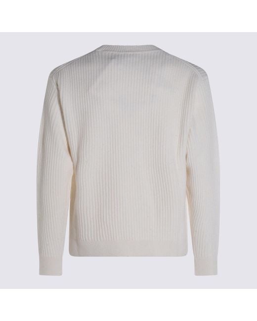 Sweaters Light And Natural-Uomo di Maison Kitsuné in White da Uomo