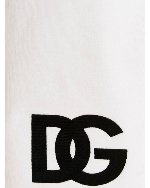 Dolce & Gabbana White Black Sicily Bermuda Shorts for men