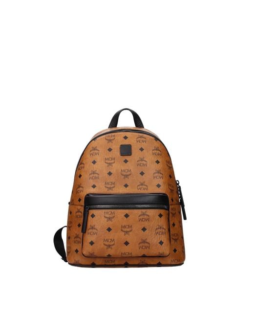 MCM Backpack And Bumbags Leather Brown Cognac