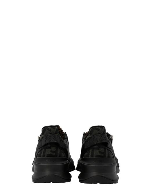 Fendi Black Flow Running Sneakers for men