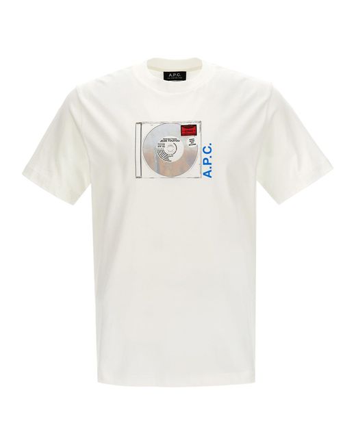 Jibe T Shirt Bianco di A.P.C. in White da Uomo