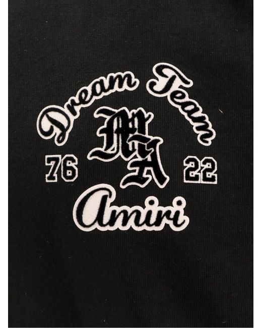 T-shirt in cotone con patch Dream Team di Amiri in Black da Uomo