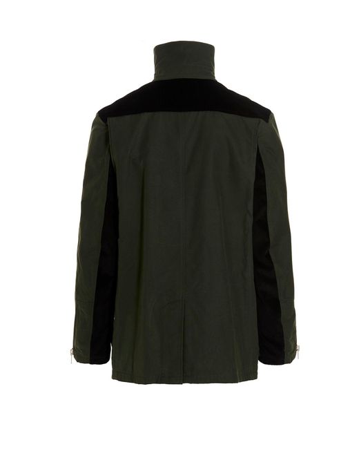 Department 5 Black 'middle Barbour' Jacket for men