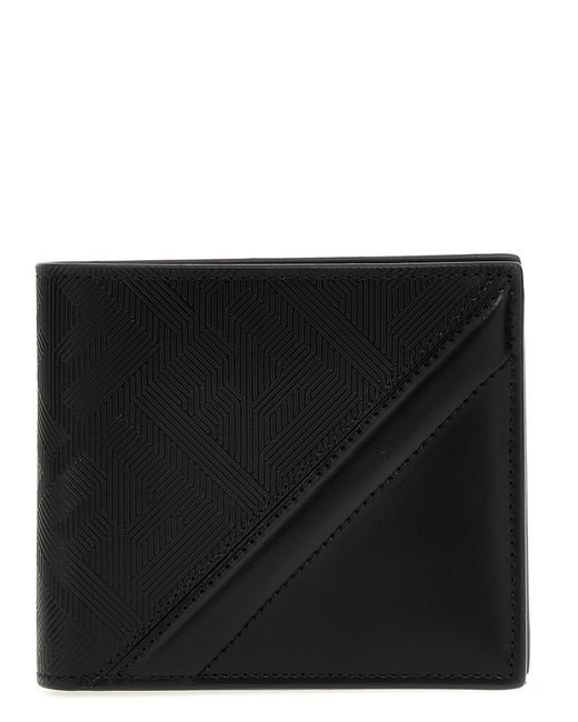 Fendi Black Wallet ' Shadow Diagonal' for men