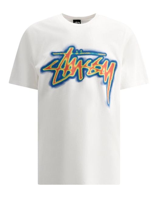 Stussy Thermal Stock T-shirts in White for Men | Lyst UK