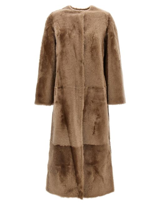 Yves Salomon Manteau Fur in Natural Lyst