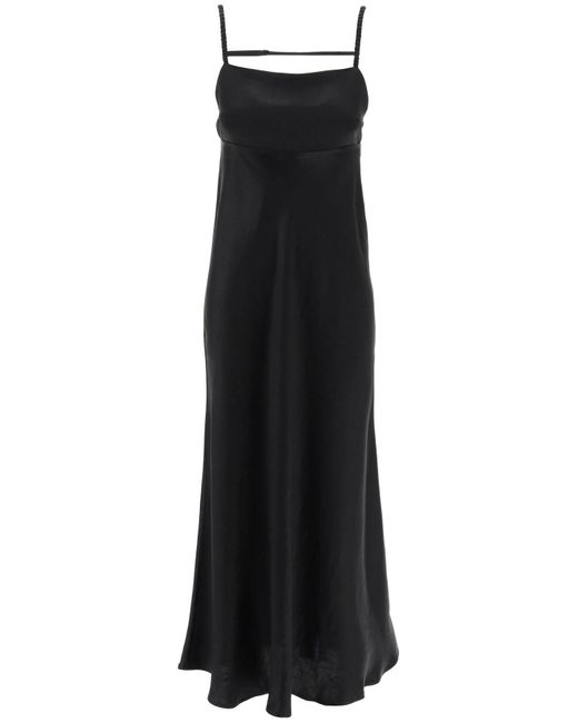 Max Mara Black Long Baden Dress