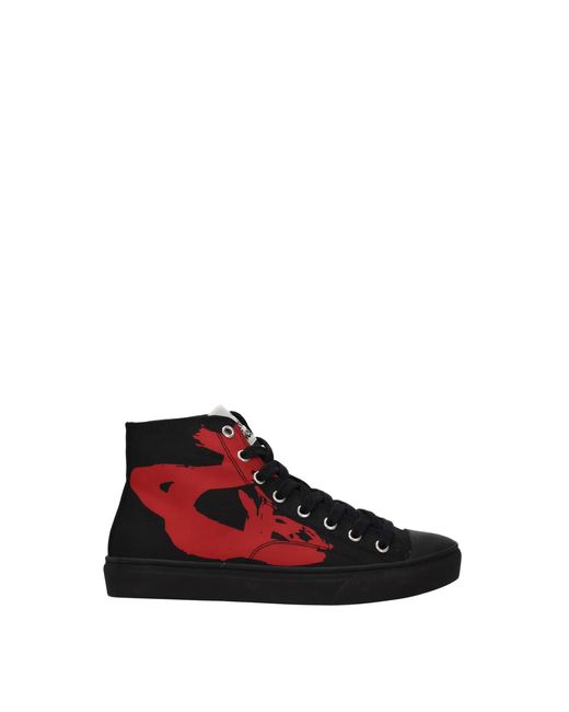 Vivienne Westwood Sneakers Fabric Black Red for men