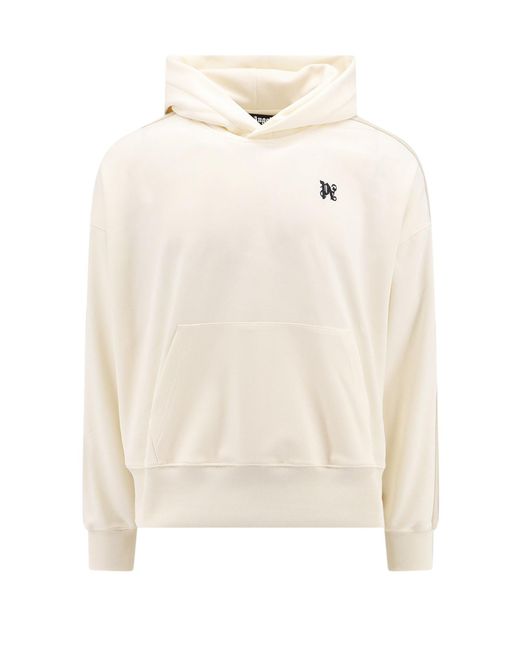 Palm Angels White Polyester Sports Sweatshirt for men