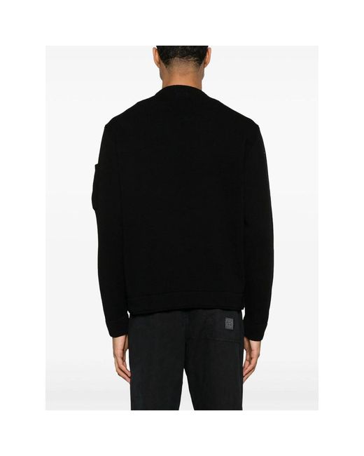 C P Company Black Sweaters for men