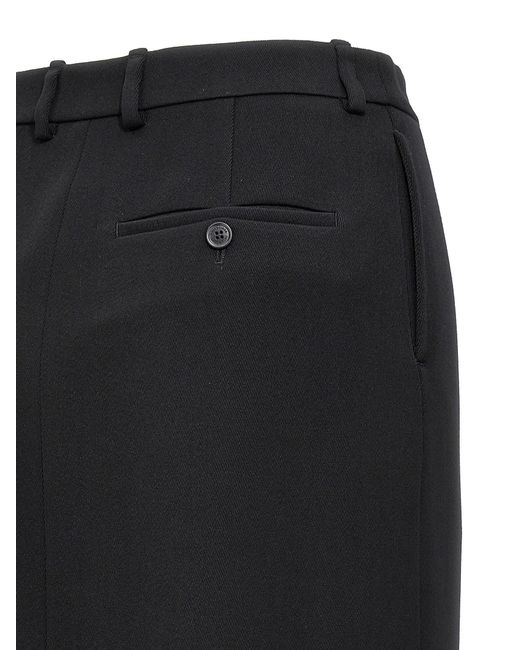 Balenciaga Black Long Wool Skirt Skirts