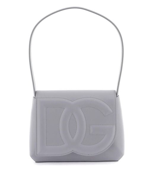Borsa A Spalla Dg Logo Bag di Dolce & Gabbana in Gray