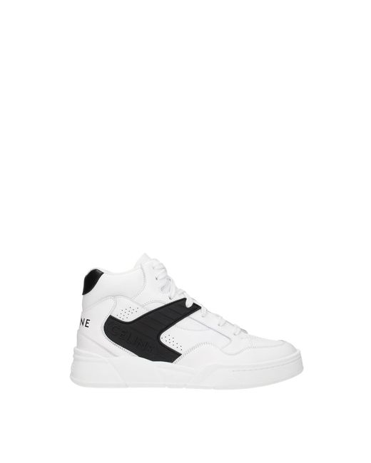 Céline White Sneakers Leather Black for men