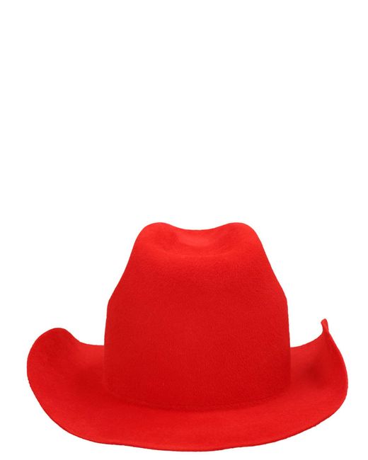 Wide Brim Hat Cappelli Rosso di Ruslan Baginskiy in Red