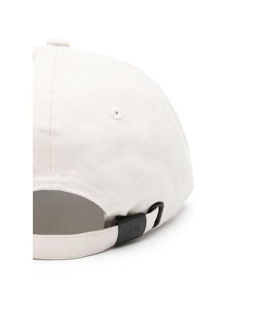Y-3 White Logo-Embroidered Cap for men