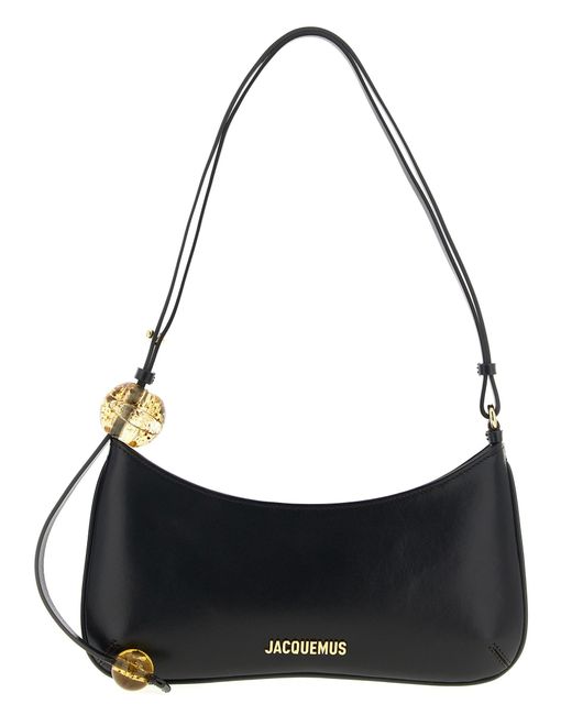 Borsa A Spalla 'Le Bisou Perle' di Jacquemus in Black