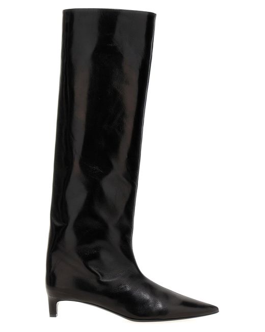 Jil Sander Black Leather Boots Boots, Ankle Boots