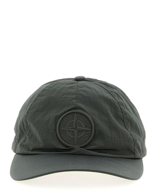 Stone Island Green Logo Patch Cap for men