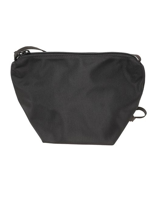Herve Chapelier Black Canvas Crossbody Bag